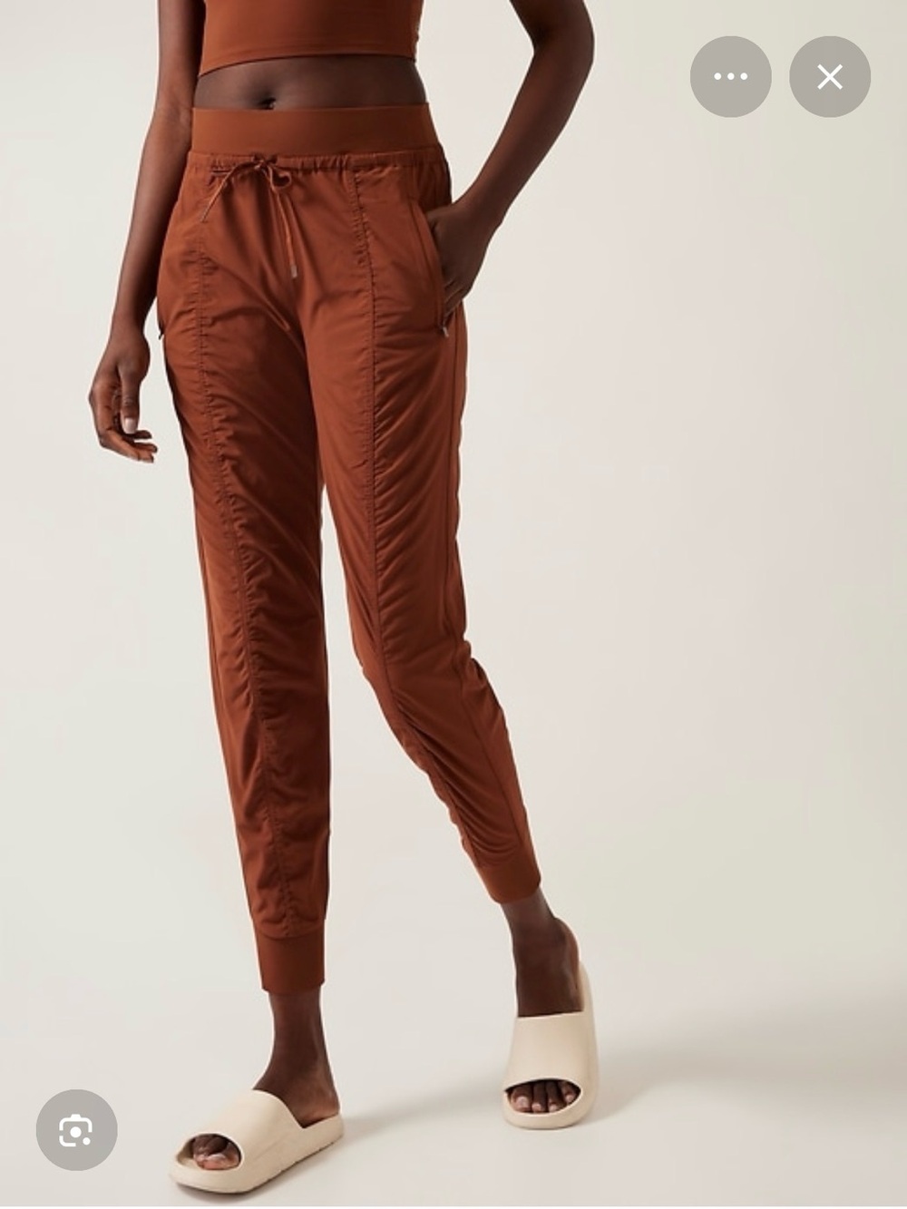 Athleta Attitude II Mid Rise Jogger Ancient Mahogany Size 16 Tall
